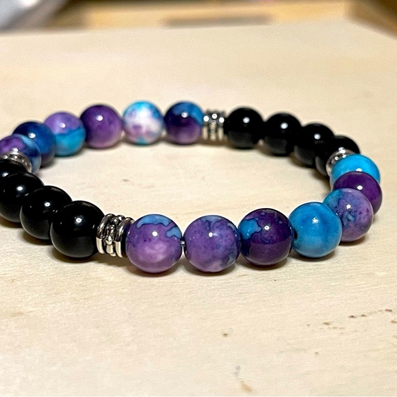 The Earth 🌎 Natural Stone Beads Bracelet 🍃 - Picture 5 of 6